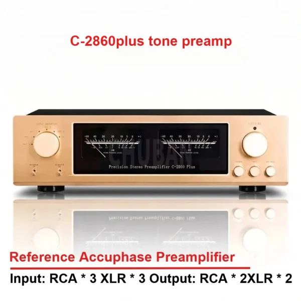 CHUBAN Accuphase C 2860 Plus Reference-Grade Fully Balanced Preamplifier, Hi-Fi Class A Audiophile Grade, with Remote Control