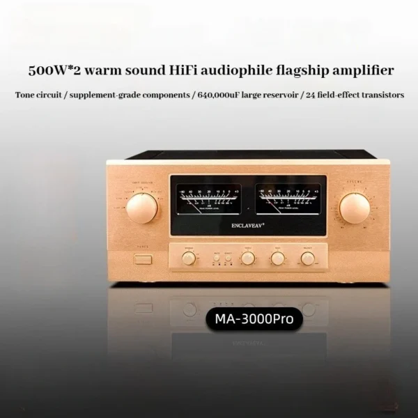 CHUBAN Reference Accuphase MA3000ProAmplifier, HiFi audiophile-grade high power500W with Balanced Input, High-End Home Audio