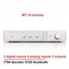 CHUBAN MT-10 Audiophile-grade Field Effect Preamplifier, 1794 Decoder, 5125 Bluetooth Module, with Remote Control, High-Fidelity