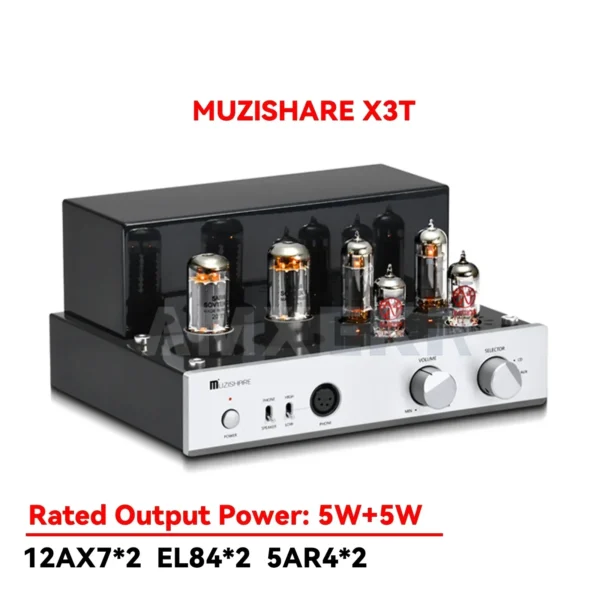 MUZISHARE X3T Consolidated Electron TubePower Amplifier EL84*2，5AR4*2，ECC83*2 Reference Britain AUDIO NOTE Classic Line