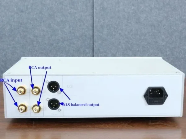 CHUBAN FM245 Audiophile-grade Balanced Preamplifier with RCA XLR output, low noise, and low distortion, suitable for home use.