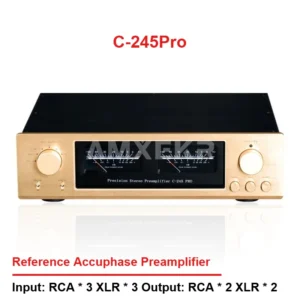 CHUBAN Reference Accuphase C-245Pro Fully Balanced Tone Preamplifier, Hi-Fi Class A Home Audio, with Remote Control