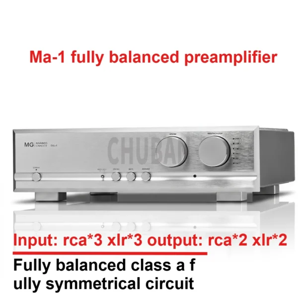 CHUBAN MA-1 Flagship Class-A Hi-Fi Preamplifier – Fully Balanced, Tone Control, Remote Included – High-End Home Audio