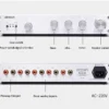 kf-S3058d33311094804a8aa40a183c304969-1 AMXEKR FV-2020 High-Fidelity Hi-Fi Preamplifier with Tone Adjustment, Aluminum Panel, and Gold-Plated Terminals.