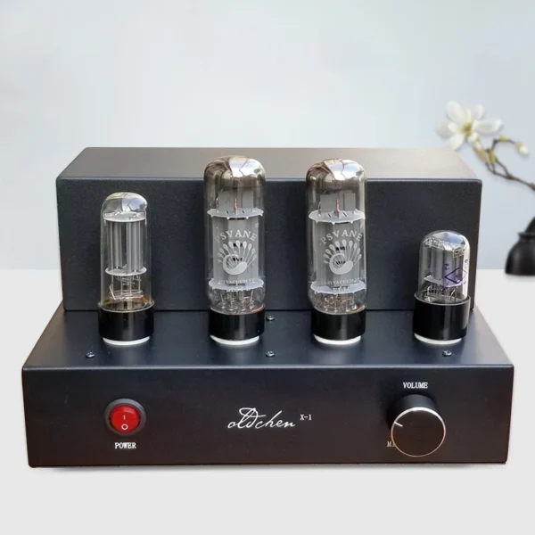 CHUBAN EL34 tube amplifier Class A, Hi-Fi audiophile, single-ended, hand-wired PSVANE tubes, Bluetooth optional.