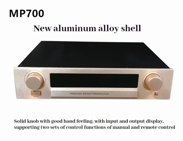 CHUBAN MP700 Fully Balanced High-Fidelity Preamplifier, HiFi Audiophile Class A Audio Amplifier for Home Use with Remote Control