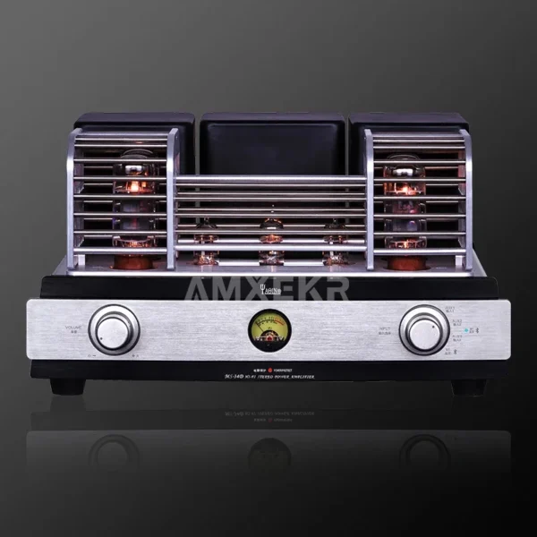 YAQIN MS-34D EL34 Vacuum Tube Integrated Amplifier with Bluetooth, 32W*2 Power, High-Fidelity Audiophile Home Audio
