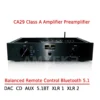 AMXEKR CA29 Bluetooth 5.1 Class a Tube Preamplifier HIFI Pure Power Amplifier with Remote Control Balanced Audio Output