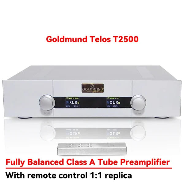 AMXEKR Goldmund Telos T2500 HiFi Flagship Pure Class A Tube Preamplifier Fully Balanced Remote Control