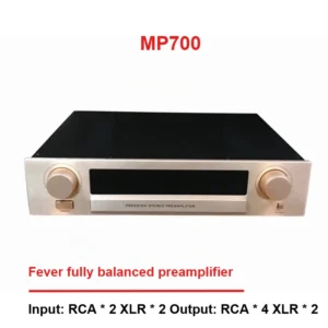 CHUBAN MP700 Fully Balanced High-Fidelity Preamplifier, HiFi Audiophile Class A Audio Amplifier for Home Use with Remote Control