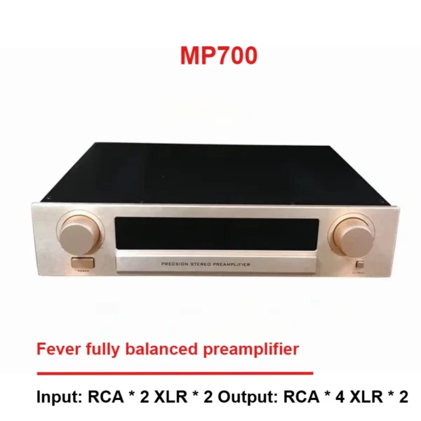CHUBAN MP700 Fully Balanced High-Fidelity Preamplifier, HiFi Audiophile Class A Audio Amplifier for Home Use with Remote Control