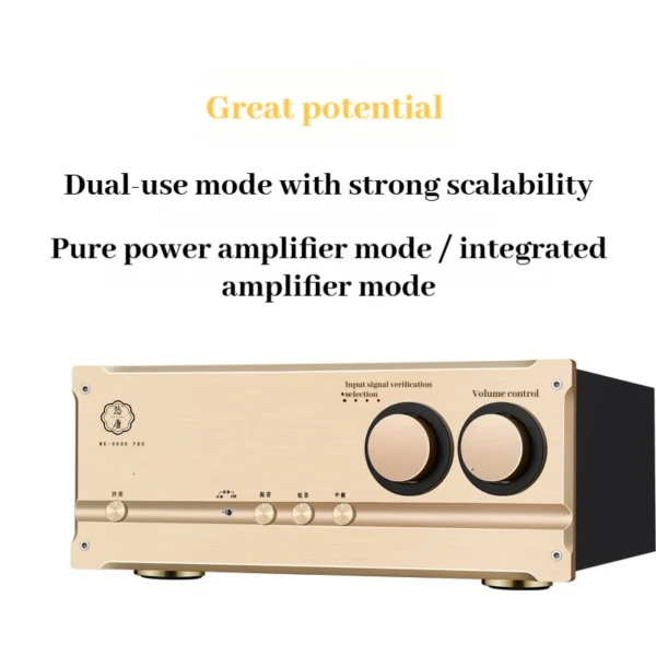 kf-S5431066c7b2844128413fb23ffc18ca2Y CHUBAN MK8600pro Audiophile Integrated Amplifier, 400W High-Power Home Power Amplifier, Switchable Class A/Class AB.