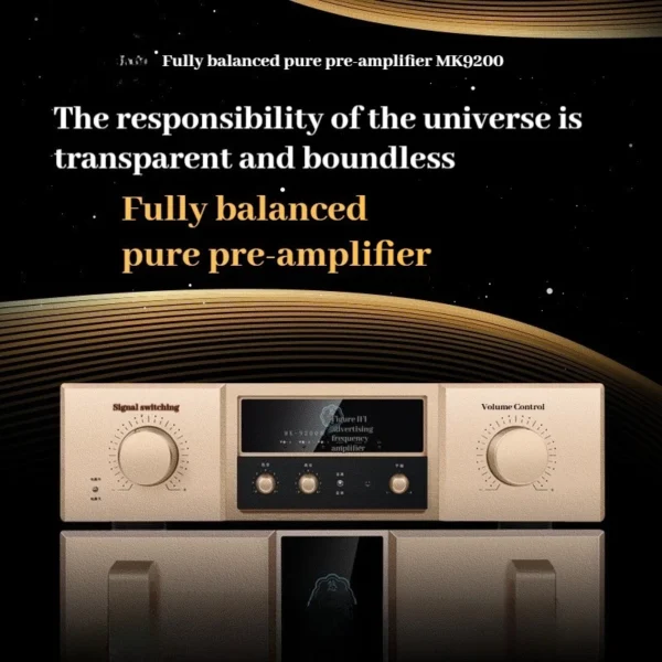 CHUBAN MK9200 Fully Balanced Preamplifier with Tone Adjustment, HiFi High-End Dual-Channel Pure Class A Home Audio System