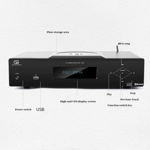 CHUBAN CD50 Classic Rice Cooker CD Player 2604 Audiophile Op-Amplifier Bluetooth USB Lossless High-Fidelity Desktop CD Player