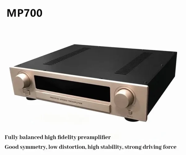 CHUBAN MP700 Fully Balanced High-Fidelity Preamplifier, HiFi Audiophile Class A Audio Amplifier for Home Use with Remote Control