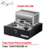 YAQIN MS-23B Vinyl Phono Amplifier HiFi Tube Player with 12AX7/ECC83 X2 - Premium Vinyl Disc Amplification for Audio Enthusiasts