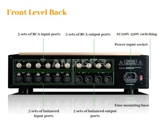 CHUBAN Accuphase C 2860 Plus Reference-Grade Fully Balanced Preamplifier, Hi-Fi Class A Audiophile Grade, with Remote Control