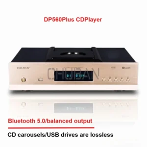 DP560Plus HIFI Audiophile CD Player Record Player 9038 Decoding 5.0 Bluetooth Lossless USB Balanced Output with Remote Control