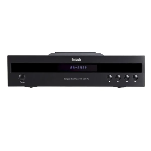 Musicnote MU6Pro Audiophile-Grade CD Player with Top Cover, Tube Balanced Output, 1795 Decoding, Digital Output, Remote Control