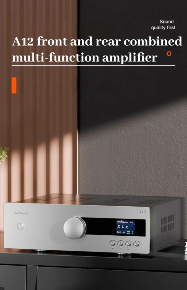 Quanxiang A12 amplifier high power 200w new bluetooth hifi fever true balance professional home audio amplifier