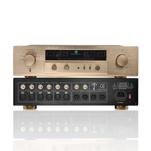 Referenz Accuphase C-2000 Vollständig Symmetrischer Class-A Hi-Fi-Vorverstärker Mit Höhen- Und Bassregelung Und Fernbedienung