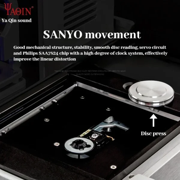 YAQIN SD-38A Electronic Tube CD Amplifier with Remote Control 6H8Cx2/6Z4x2 Player Fever HiFi Vacuum Tube Amplifier