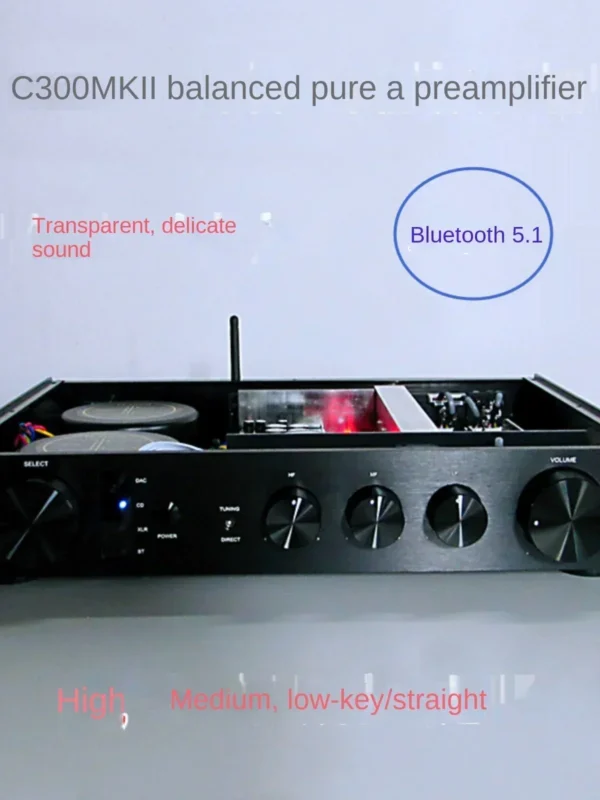kf-S87256744ebd7420587ce404a7ec4cfcby-1 CHUBAN C300MKII Pure A-tone tube preamplifier with high, mid, and low frequency adjustment, supports Bluetooth with high-fidelit