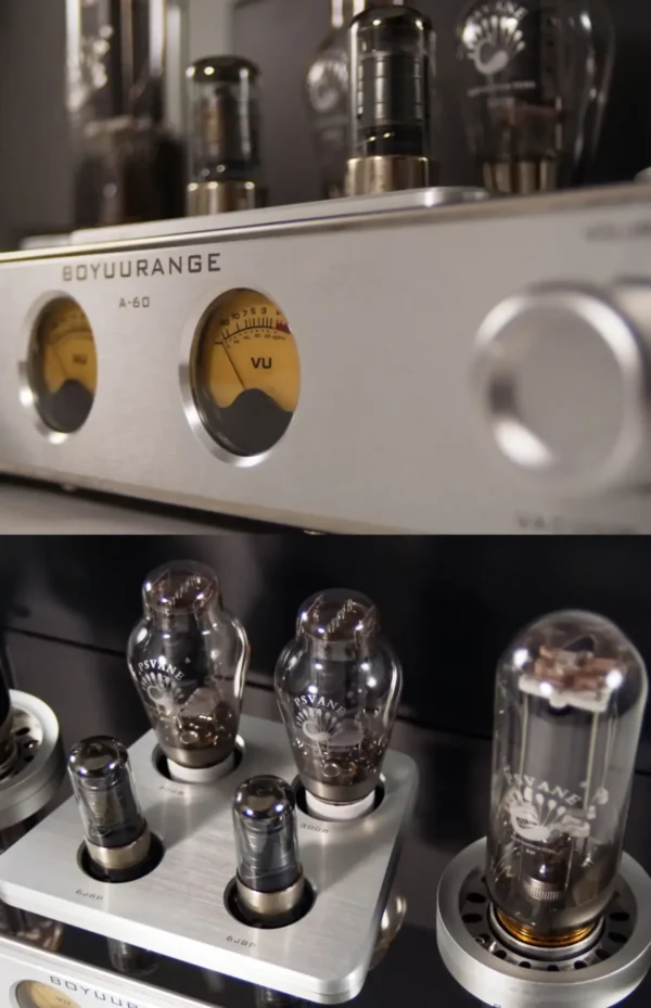 REISONG A60 845 Single-Ended Integrated Tube Amplifier with 845 6N8P 300B Vacuum Tubes, High Power 22W*2, Home Audio