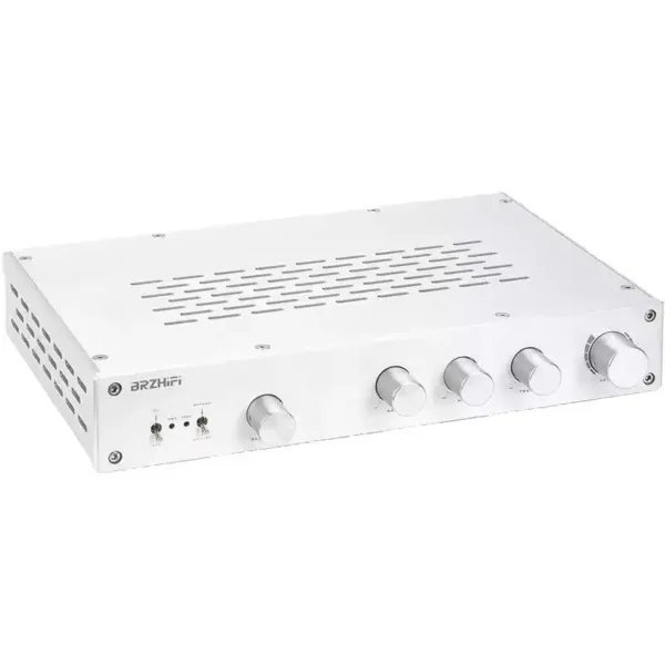kf-S9a16c89788334f5482c7359960d92340u AMXEKR FV-2020 High-Fidelity Hi-Fi Preamplifier with Tone Adjustment, Aluminum Panel, and Gold-Plated Terminals.