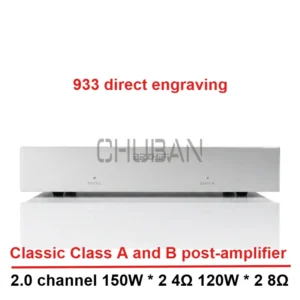AMXEKR 1:1Direct-engraved Berlin 933 Amplifier Class A and B Pure Post-Amplifier Fever Audio HiFi Classic Design 150W+150W
