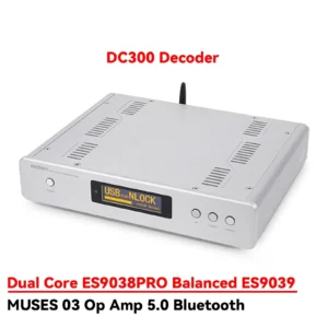 AMXEKR DC300 Flagship Dual Core ES9038PRO Balanced ES9039 Audio Dac Decoder MUSES 03 Op Amp Hifi Fever
