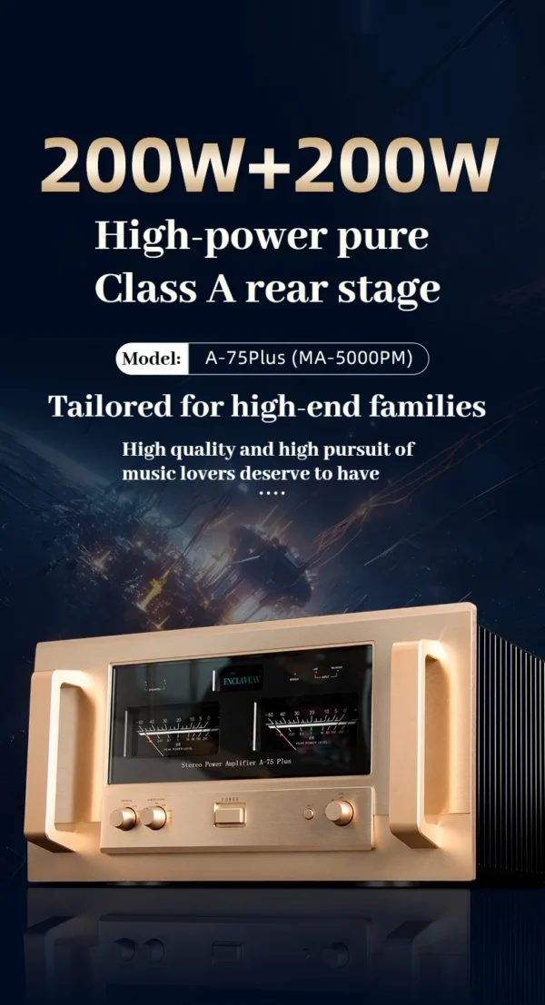 CHUBAN Reference Accuphase A75plus Power Amplifier: HiFi, High-Power, High-End, Fully Balanced Home Audio
