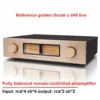 CHUBAN Replica Accuphase C-245 Circuit Full Balanced HiFi Fever Preamplifier with Remote Control VU Meter RCA XLR Input Output