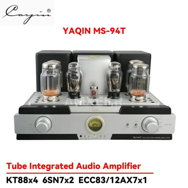 kf-Sb46569f56d3640629c3b63b7689234a76 YAQIN MS-94T KT88 Tube Push-Pull Integrated Amplifier, 50W x 2 Balanced Input, Bluetooth Phono Stage Amplifier