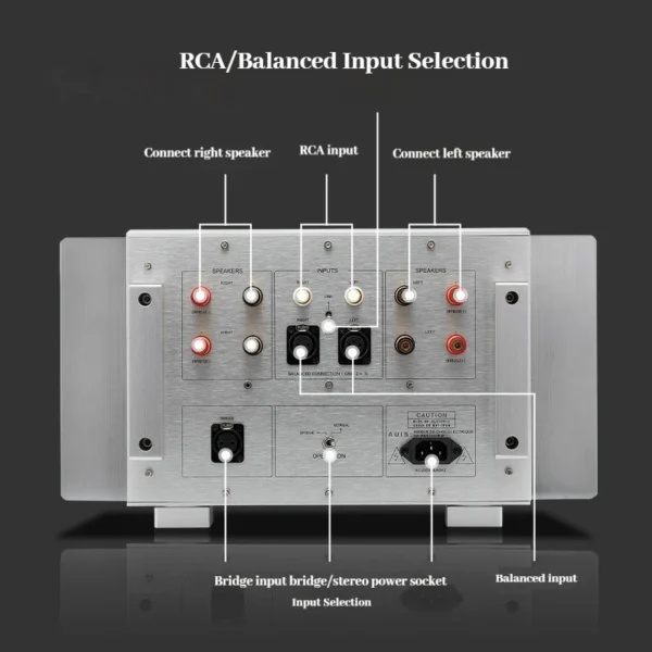 CHUBAN PA-101 Fully Balanced Power Amplifier, HiFi Audiophile Class A MOSFET High-Power High-End Home Amplifier