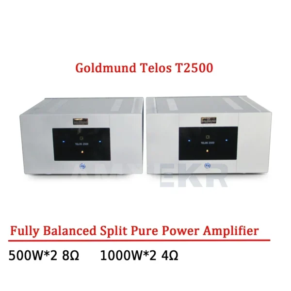 kf-Sb74e3114034f4937bbd979d15727b4d3G AMXEKR Goldmund Telos T2500 1000W X 2 Fully Balanced Split Pure Power Amplifier High Fidelity Flagship HiFi Audio Amplifier