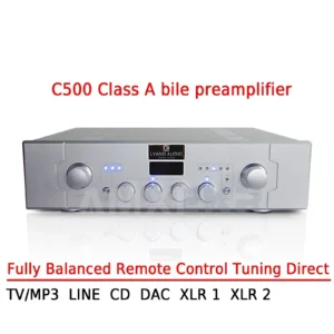 AMXEKR C500 Fully Balanced Pure A Tone Tube Preamplifier with Hifi Amplifier, Fever, High, Medium and Low Tone/pass-through