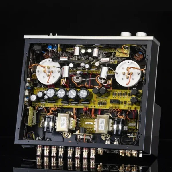 MUZISHARE X11 6L6 Push 845 Class A HiFi Tube Amplifier Integrated Vacuum Tube Power Amplifier Record Player/Headphones