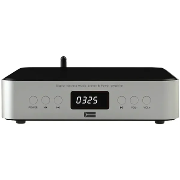 AMXEKR HIFI Digital Audio Amplifier 80W*2 Power Bluetooth 5.0 Music Turntable USB SD Card Input Support IR Remote Control FM