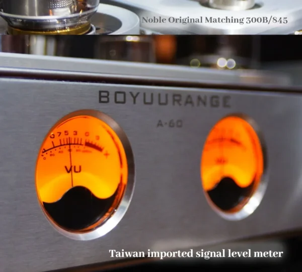 REISONG A60 845 Single-Ended Integrated Tube Amplifier with 845 6N8P 300B Vacuum Tubes, High Power 22W*2, Home Audio