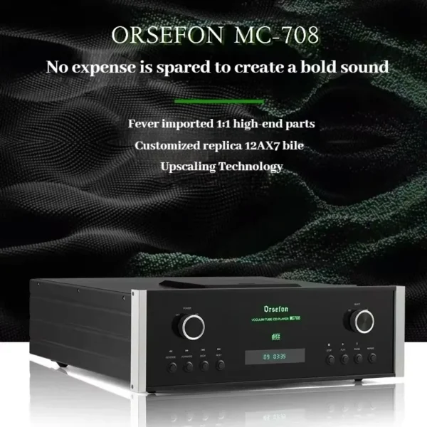 AMXEKR 1:1 clone McIntosh MC708 CD player pure tube fever high fidelity ESS9038Pro×2 dual decoding home audio