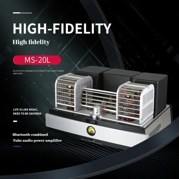 YAQIN MS-20L EL34 Tube Amplifier HiFi Bluetooth USB Digital Combined Imported Tube Speaker with Remote Control