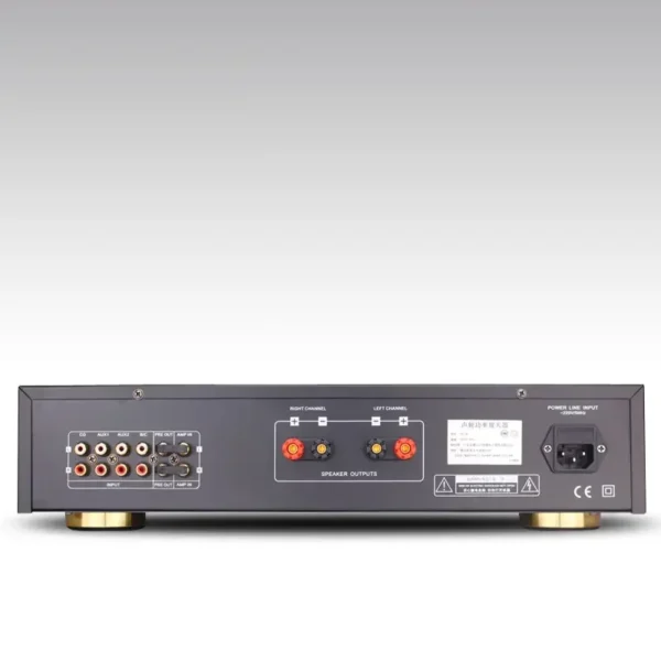 BERLASSE TS-1B 100W X 2 Channel HiFi Stereo Amplifier Front Rear StageDouble Ring Niu Home Hi-Fi Audio System with Remote Contro