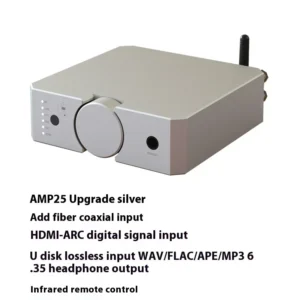 kf-Sca15eaaab4fb47eb8ce53e914a3f1aaey AMP25 Audiophile Dual Balance Power Amplifier Bluetooth 5.0 200W High Power HIFI Digital Audio Amplifier USB Playback HDMI
