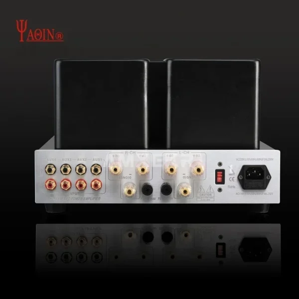 YAQIN MS-30L 40W x 2 EL34 Vacuum Tube Amplifier, High-Fidelity HiFi Home Audio Power Amplifier with Remote Control