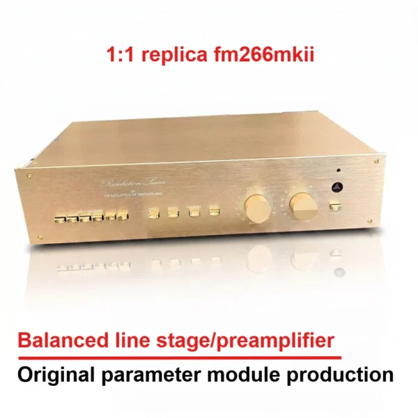 CHUBAN FM266MKII Fully Balanced Audiophile Preamplifier 1:1 Replica of Original Circuit, Imported Materials, with Remote Control