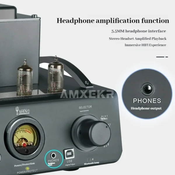 YAQIN CS-201 Tube Amplifier 40W*2 Power Amplifier Tube Audio Amplifier Fever HiFi Home Vacuum Tube Audio