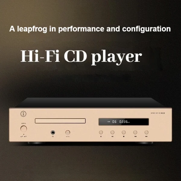 CHUBAN MT903 High-Fidelity Pure CD Player, HiFi Audiophile-Grade Lossless High-End Home CD Player with Remote Control
