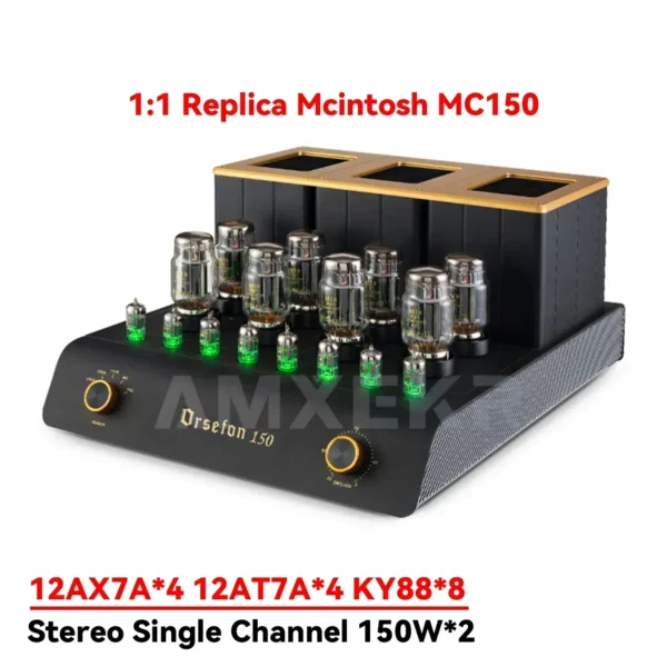 AMXEKR 1:1 replica of the Mcintosh MC150 150W high-power, high-fidelity, high-performance amplifier, compatible with ATC high-en