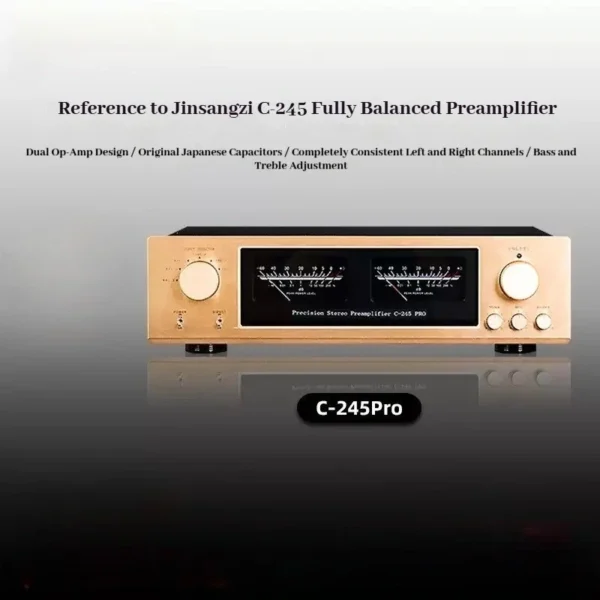 CHUBAN Reference Accuphase C-245Pro Fully Balanced Tone Preamplifier, Hi-Fi Class A Home Audio, with Remote Control